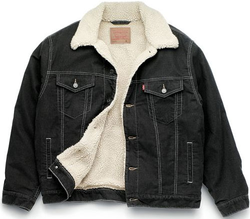 Куртка джинсовая Levi's® 70520-9950 Black Corduroy